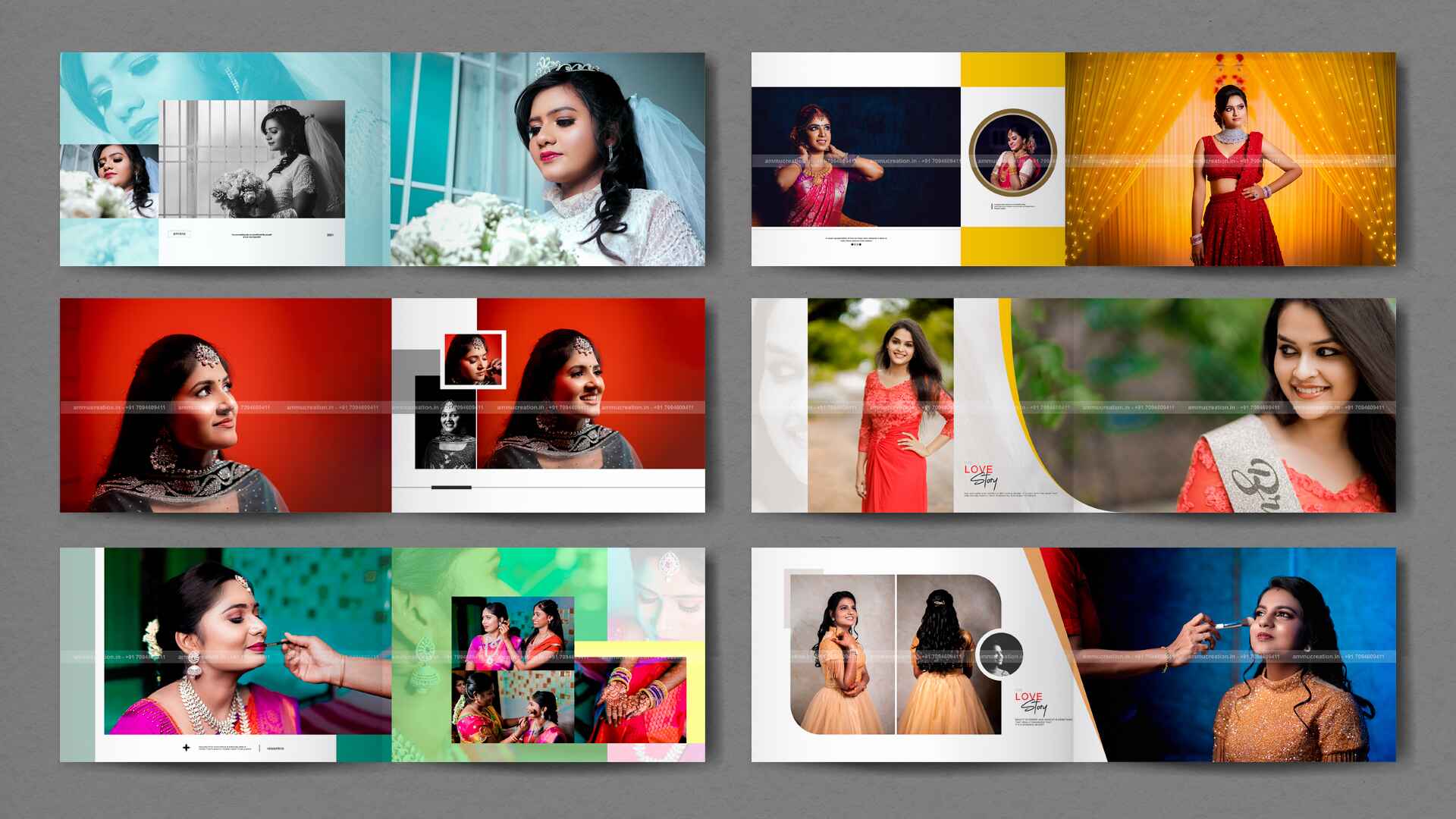 Bride | 12x36 | High-quality wedding album PSD | AMMU CREATION