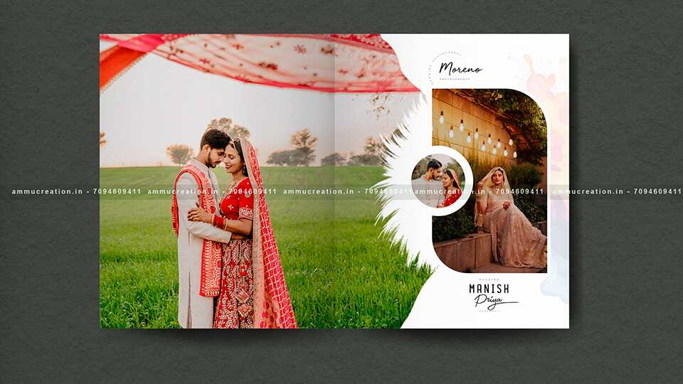 AMMU CREATION | Luxury wedding photo album PSD 2025 – Free download