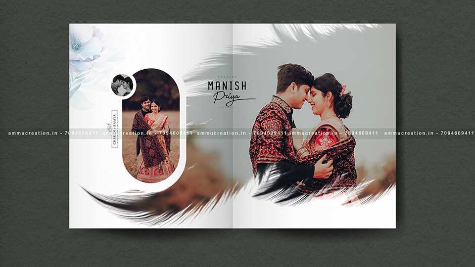 AMMU CREATION | Traditional wedding album PSD 15x24 – 2025 latest design