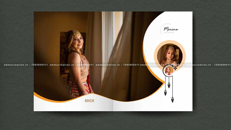 AMMU CREATION | New 2025 floral wedding album page PSD for Photoshop